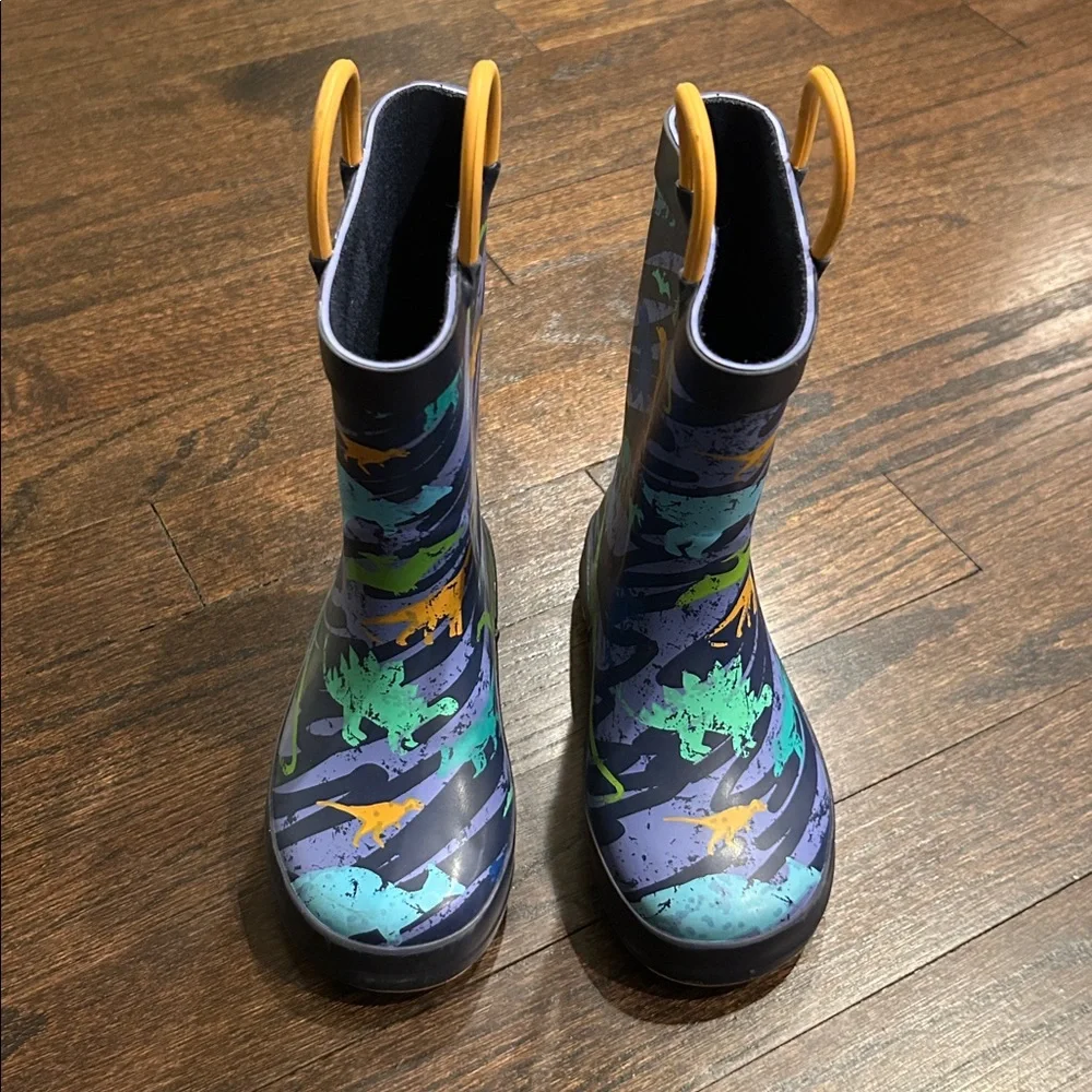 Kids' Colorful Dinosaur Rain Boots Size 6